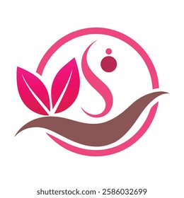 Beauty spa logo vector art illustration