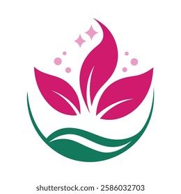 Beauty spa logo vector art illustration