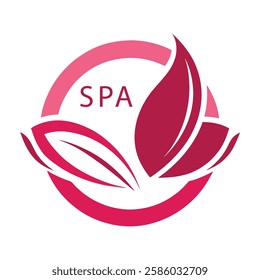 Beauty spa logo vector art illustration