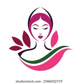 Beauty spa logo vector art illustration