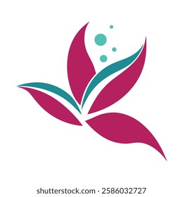 Beauty spa logo vector art illustration