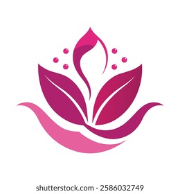 Beauty spa logo vector art illustration