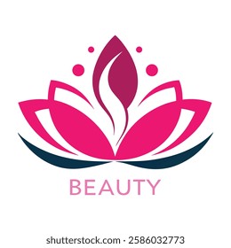 Beauty spa logo vector art illustration