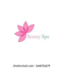 beauty spa logo vector illustration design template