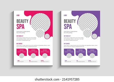 Beauty Spa Minimal Flyer Design Template