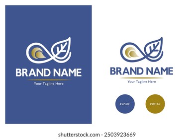 Beauty and spa ornament logo symbol template. Minimalist, luxury, elegant logo vector