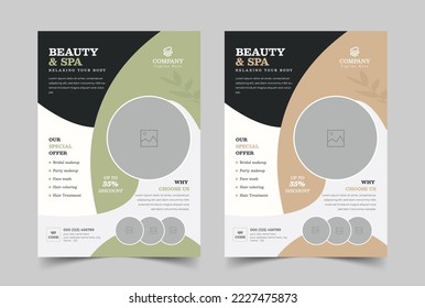 Beauty Spa Promotion Flyer, Body Spa and Massage Flyer Template