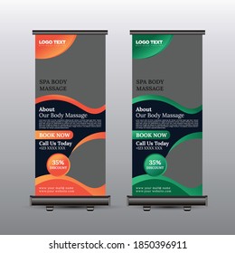 Beauty & Spa roll up banner template. for advertisement
