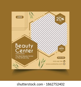 Beauty Spa Salon Banner  Template for Social Media Post