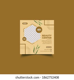 Beauty Spa Salon Banner  Template for Social Media Post