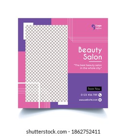 Beauty Spa Salon Banner  Template for Social Media Post