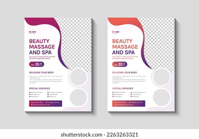 Beauty Spa Salon Flyer Design Template