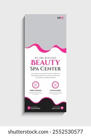 Beleza Spa Salon roll up banner ou stand design