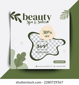 Beauty, Spa and Salon Social media post graphics