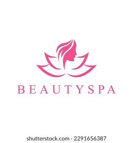 beauty spa therapy logo design concept