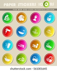 beauty and spa vector icons for user interface design