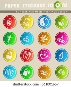 beauty and spa vector icons for user interface design