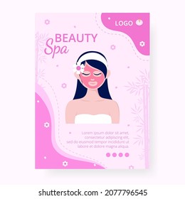 Beauty Spa and Yoga Poster Editable of Square Background Suitable for Social Media, Feed, Card, Greetings, Print and Web Internet Ads