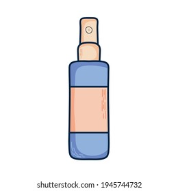 botella de bienvenida de belleza sobre fondo