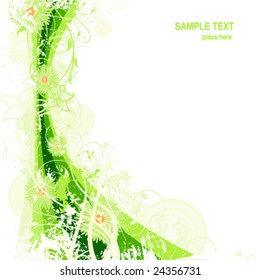 Beauty spring card. Vector.