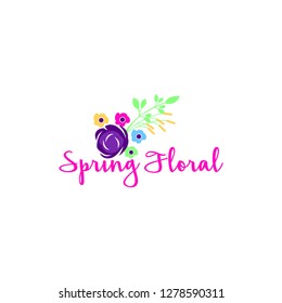 Beauty Spring Floral Logo Template