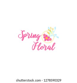 Beauty Spring Floral Logo Template