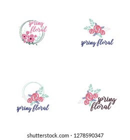 Beauty Spring Floral Logo Template