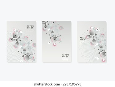 Beauty structure molecules connections. Line art pattern with connect dots and lines design. Vector background.
