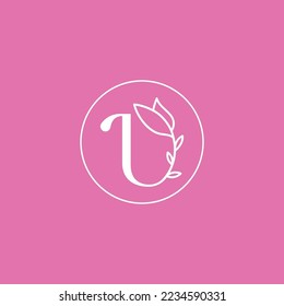 BEAUTY STUDIO LOGO LETTER U