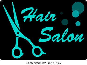 beauty symbol with scissors and comb silhouette 