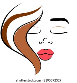 Diseño vectorial de símbolo de belleza | Adecuado para el logotipo de peluquero o maquillador