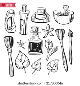 Beauty  symbols vector set