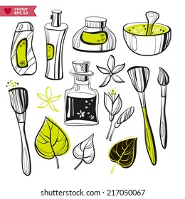 Beauty  symbols vector set