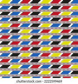 The beauty of Tai Lue (are an ethnic group, living in China, Laos, Thailand, Myanmar, and Vietnam) woven pattern in the north of Thailand.