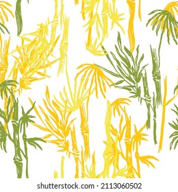 Beauty Thailand forest surface textures. Beauty white  seamless pattern.