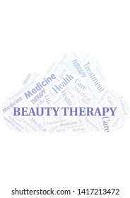 Beauty Therapy word cloud. Wordcloud made with text only.