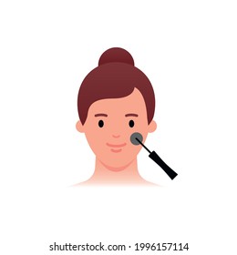 Beauty treatment - Darsonvalization. Flat style.