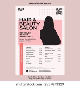 Beauty Treatment Flyer Template Design