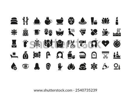 Beauty Treatment Icon Glyph Version