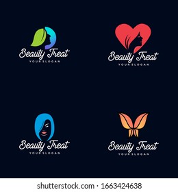 Beauty Treatment Logo Vector Template