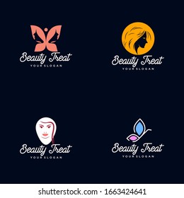 Beauty Treatment Logo Vector Template