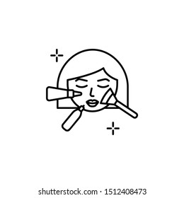 Beauty treatment spa icon. Element of spa thin line icon