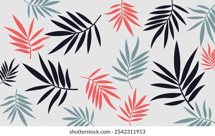 Beauty Tropical Palm Leaves Patterm Background. suitable for cloth print