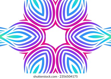 Beauty vector caleidoscope gradient elips love circle line art with dynamic anda luxurious design 
