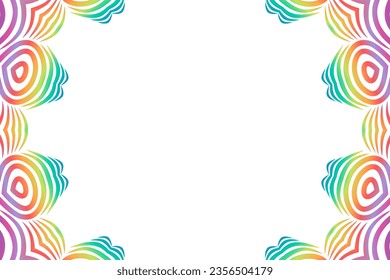 Gradiente caleidoscopio vectorial de belleza eligen el arte de la línea de círculo con diseño dinámico y lujoso 
