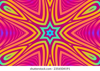 Beauty vector caleidoscope gradient elips love circle line art with dynamic anda luxurious design 
