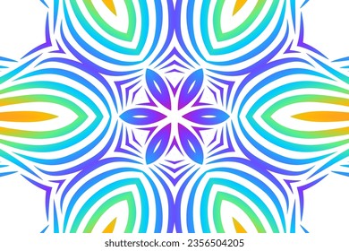 Beauty vector caleidoscope gradient elips love circle line art with dynamic anda luxurious design 
