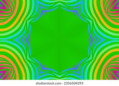 Beauty vector caleidoscope gradient elips love circle line art with dynamic anda luxurious design 
