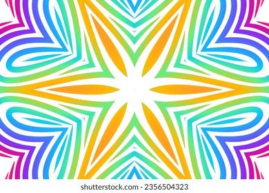 Beauty vector caleidoscope gradient elips love circle line art with dynamic anda luxurious design 
