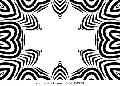 Beauty vector caleidoscope gradient elips love circle line art with dynamic anda luxurious design 
